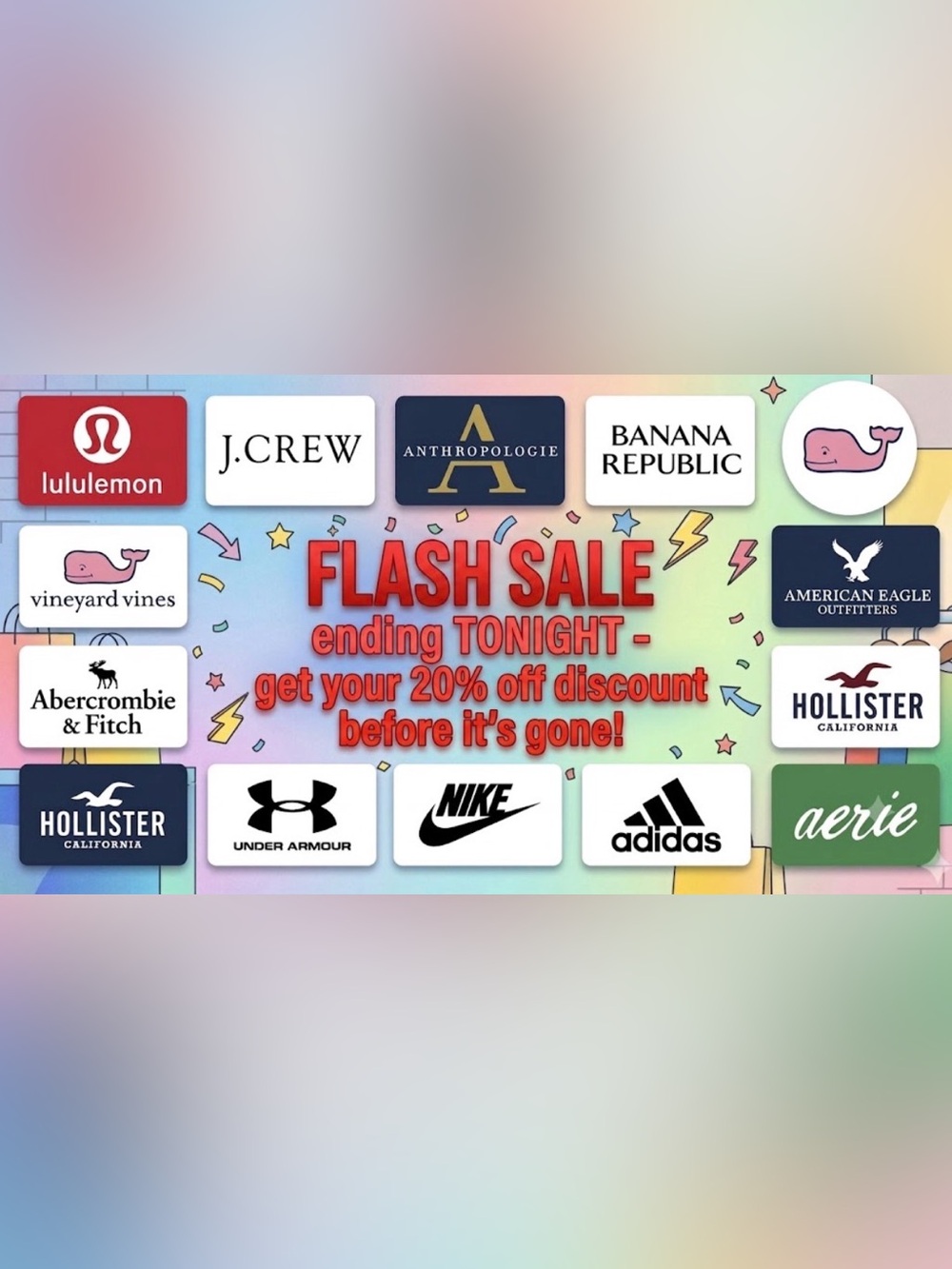 Flash Sale Ends Tonight